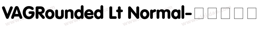 VAGRounded Lt Normal字体转换
